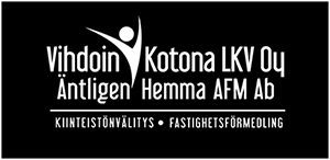 Vihdoin Kotona Logo musta valk